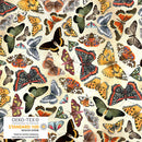 Stof Vintage Windflower Butterflies Cream Fabric