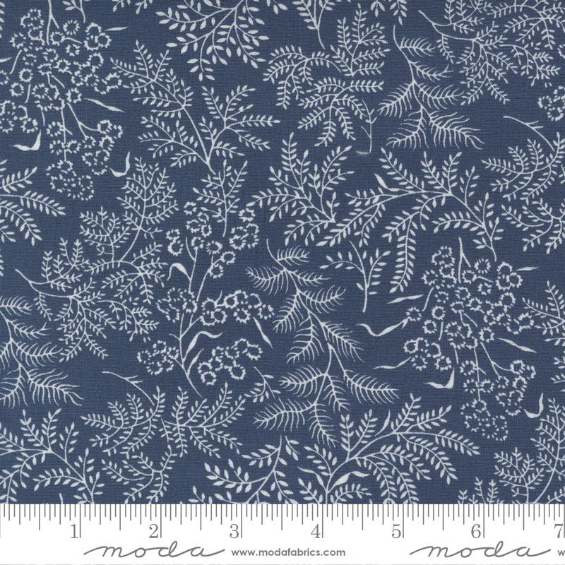 Moda Nantucket Summer Sconset Landscape Navy Fabric
