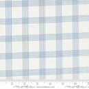 Moda Nantucket Summer Plaid Cream Blue Fabric
