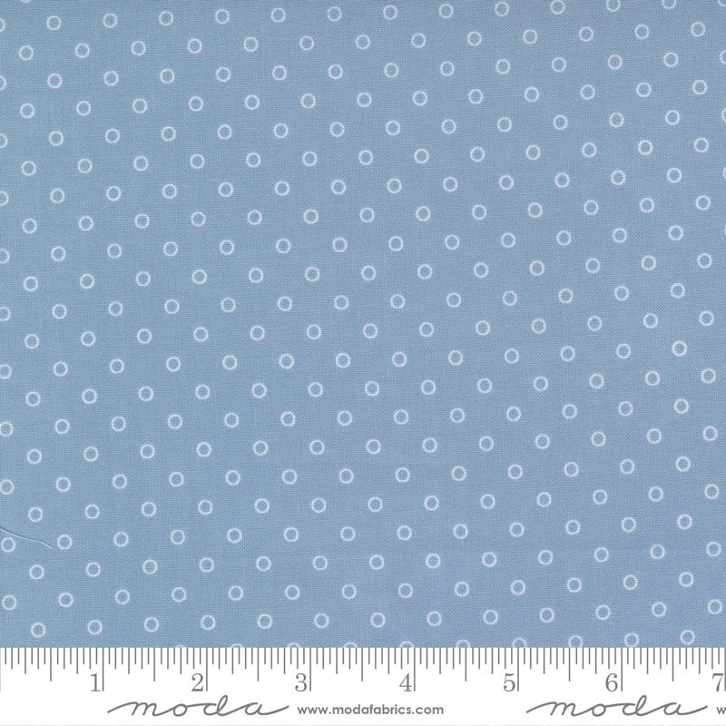 Moda Nantucket Summer Smitten Dots Light Blue Fabric
