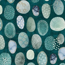 Stof Colourful Leaves Stones Fabric