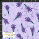 Stof Lilac Lavender Bouquets Lavender Fabric