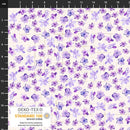 Stof Lilac Lavender Flowers Cream Digital Fabric