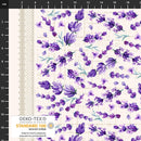Stof Lilac Lavender Stems Cream Digital Fabric