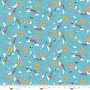 Blank Quilting Noah And Friends Rainbows Light Blue Fabric