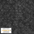 Stof Frosty Snowflake Sprinkles Black Silver Fabric