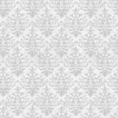 Blank Quilting Silent Night Damask Silver Fabric