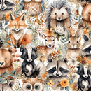 Blank Quilting Wild And Free Packed Animals Fabric