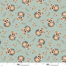 Blank Quilting Wild And Free Tossed Owls Teal Fabric