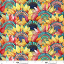 Blank Quilting Botanic Symphony Sunflower Scallop Fabric