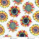 Blank Quilting Botanic Symphony Sunflowers Toss Fabric