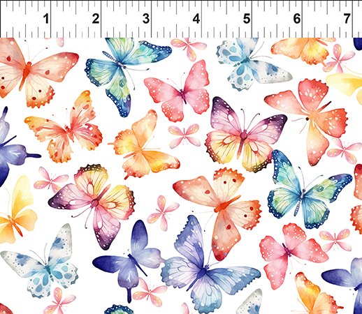In The Beginning Butterfly Fantasy Butterflies Fabric