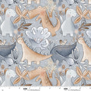 Blank Quilting Rock Of Ages Scenic Dinosaur Neutral Fabric