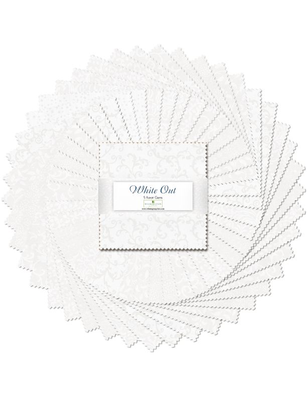 Wilmington Prints White Out 5 Karat Gems