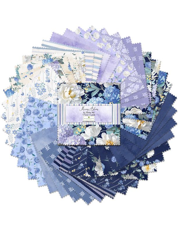 Wilmington Prints Morning Blooms 5 Karat Crystals