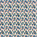 Moda Beach Road Geometric Prussian Blue Fabric ONLINE PURCHASE ONLY