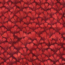 Island Batik Garden Glory Ginko Red Paprika Fabric