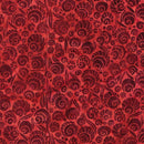 Island Batik Garden Glory Shell Cluster Red Paprika Fabric