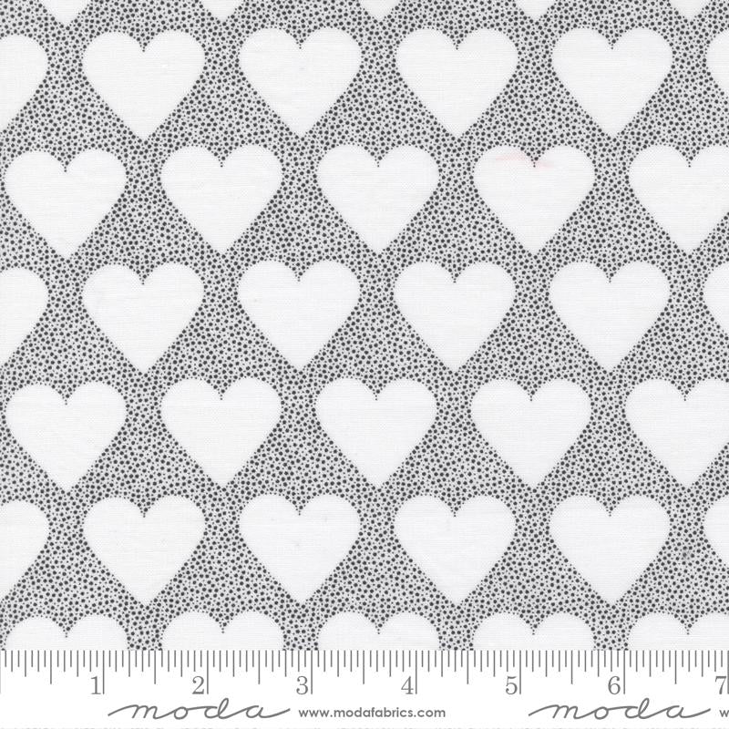 Moda XOXO I Heart You Ink Lace Fabric