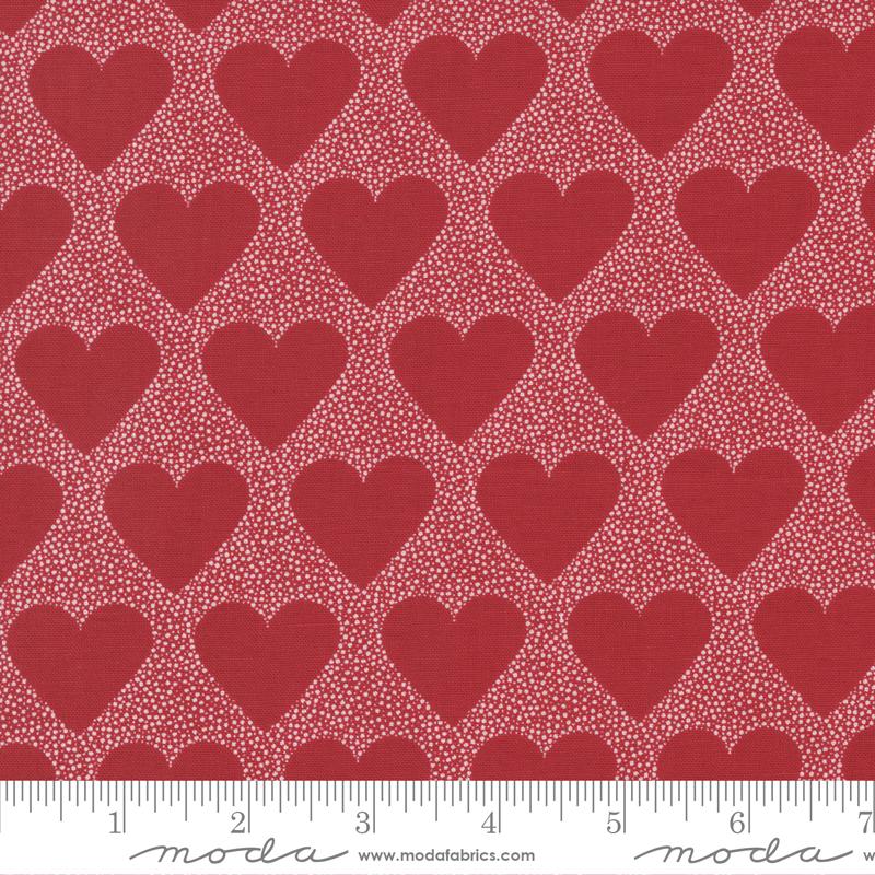 Moda XOXO I Heart You Lipstick Fabric