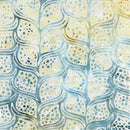 Island Batik Heliconia Blue Sky Batik Fabric