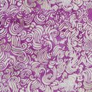 Island Batik Swirls Pink French Rose Batik Fabric