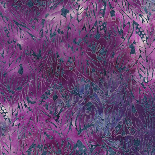 Island Batik Calla Lily Multi Purple Batik Fabric