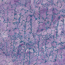 Island Batik Flower Blossom Purple Periwinkle Batik Fabric