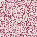 Island Batik Missing You Ribbon Meander With Bows Neutral Cream Batik Fabric