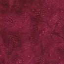 Island Batik Missing You Cross Stitch Hearts Burgundy Batik Fabric