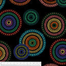 Windham Fabrics Winterfleece Medallion Black Fleece Fabric