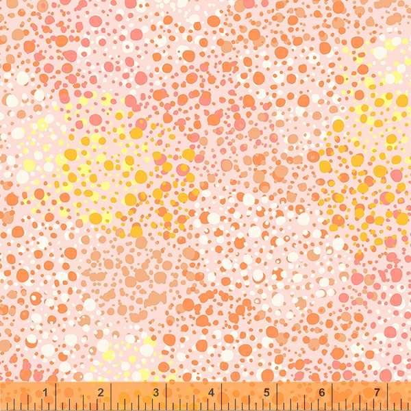 Windham Fabrics Splatter Dots Peach Wide Back Fabric