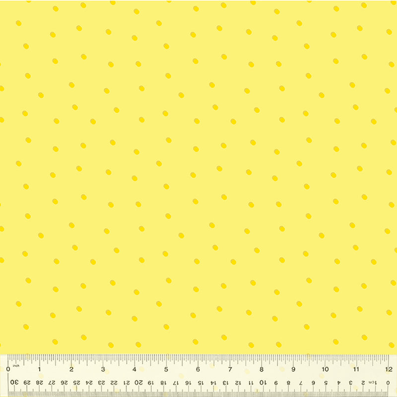 Windham Fabrics Color Club Dotted Lemon Fabric