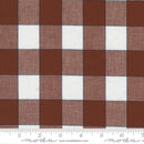 Moda Vista Wovens Buffalo Check Rust Fabric