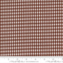 Moda Vista Wovens Gingham Rust Fabric