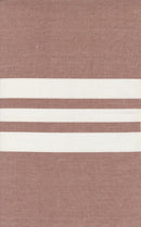 Moda Vista Toweling Stripe Rust Fabric