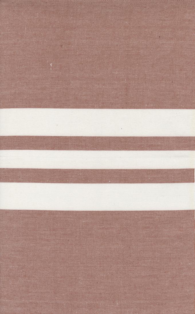 Moda Vista Toweling Stripe Rust Fabric