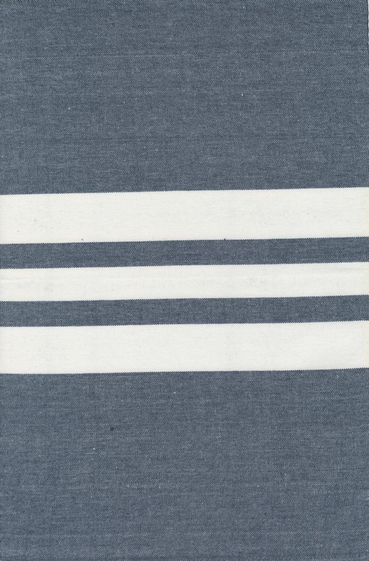Moda Vista Toweling Stripe Indigo Fabric