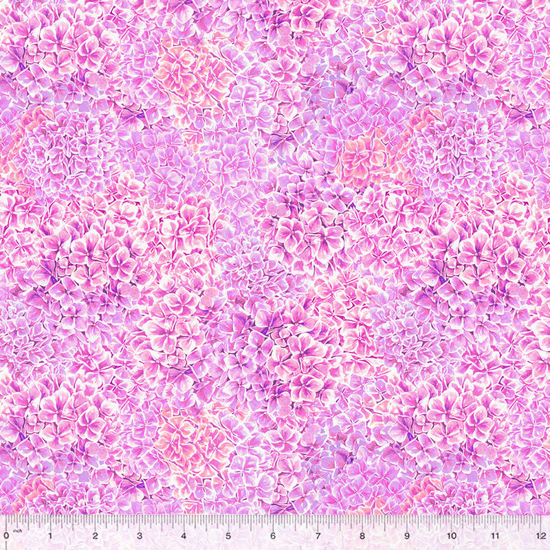 Windham Fabrics Summer Bliss Flowerhead Texture Pink Lilac Fabric