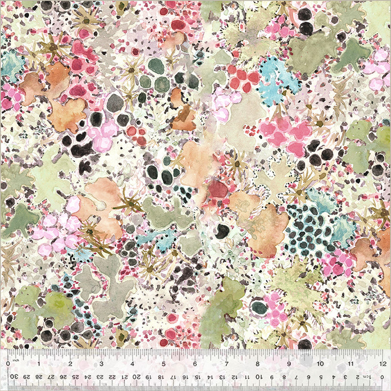 Windham Fabrics Stone Wild Wander Lichen 108" Wide Back Fabric