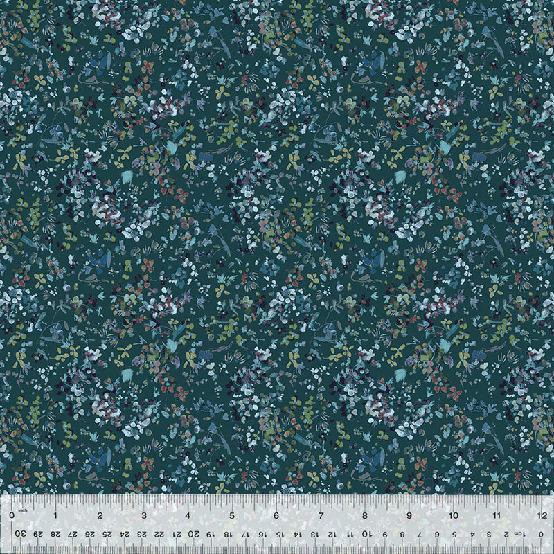 Windham Fabrics Floret Wildflower Wintergreen Fabric