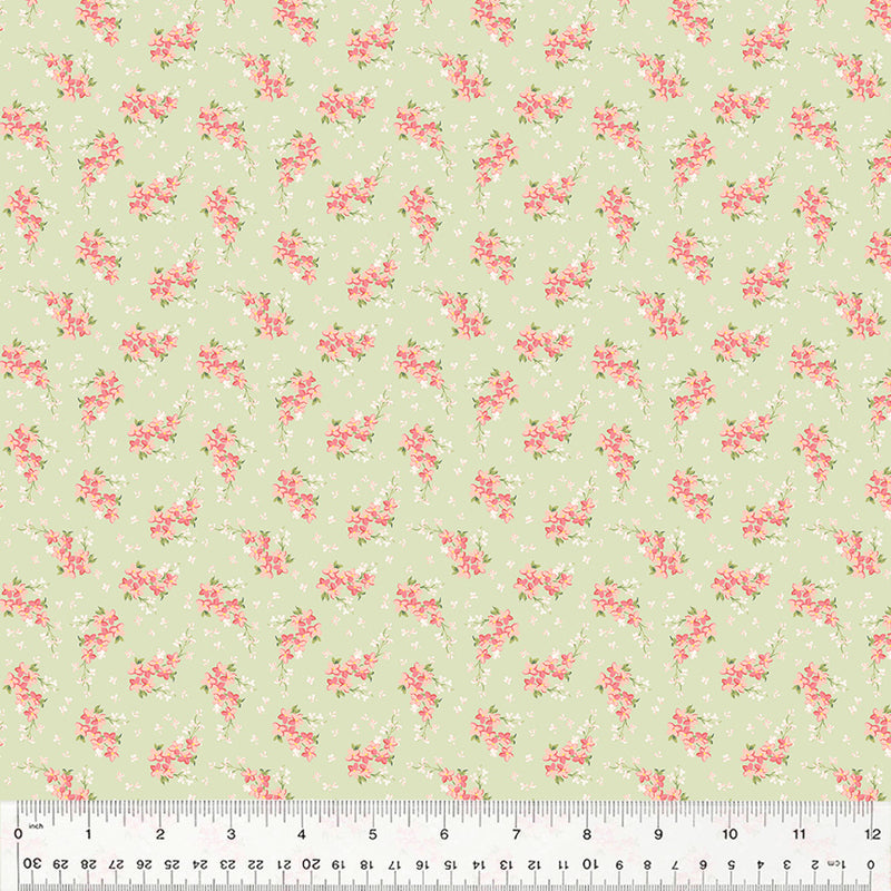 Windham Fabrics Laurel Fresh Sprigs Spring Green Fabric