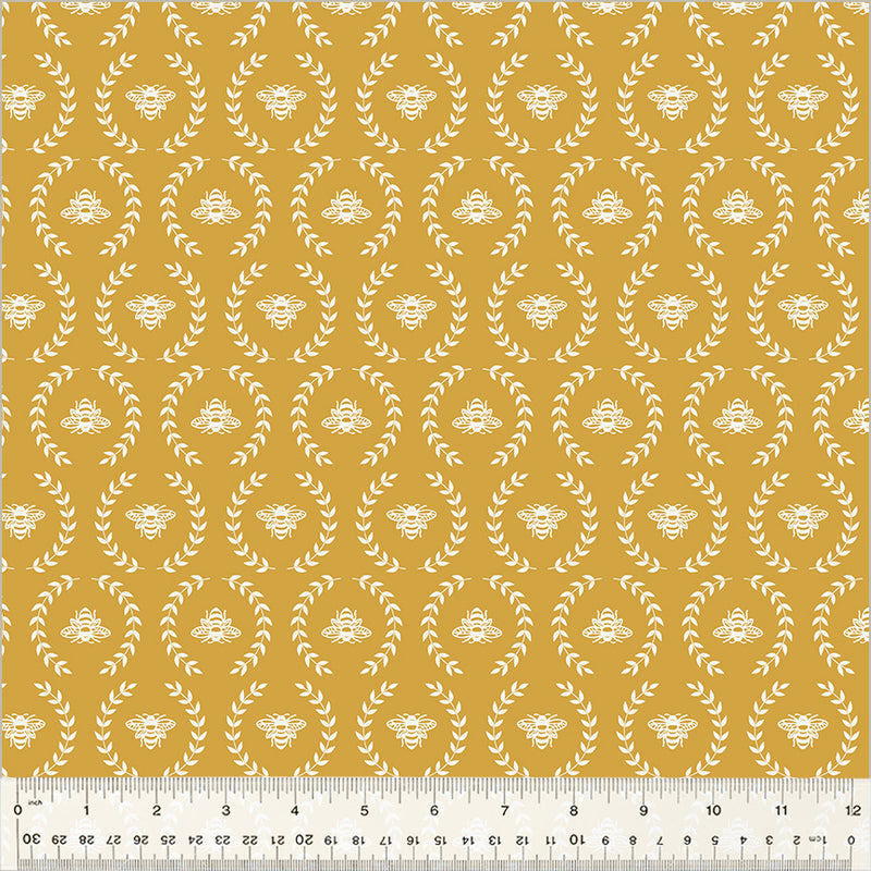 Windham Fabrics Clover & Dot Honey Bee Fabric