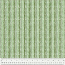 Windham Fabrics Clover & Dot Green Leaf Stripe Fabric