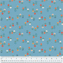 Windham Fabrics Clover & Dot Cerulean Posies Fabric