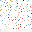 Windham Fabrics Clover & Dot White Polka Dot Fabric