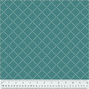 Windham Fabrics Clover & Dot Teal Bias Grid Fabric