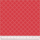 Windham Fabrics Clover & Dot Red Bias Grid Fabric