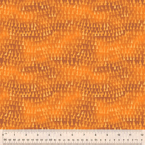 Windham Fabrics Wild North Burnt Orange Triangle Tops Fabric