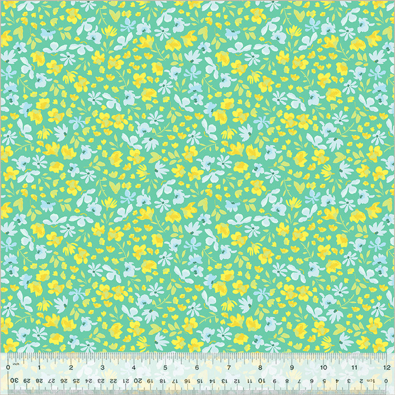 Windham Fabrics Buttercup Petite Blooms Jade Fabric